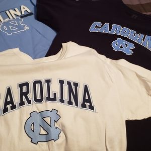3 large short sleeves UNC shirts